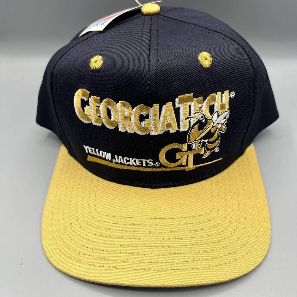 Vintage Georgia Tech‎ Yellow Jackets Hat Men Twins Enterprise Snap Back Cap New